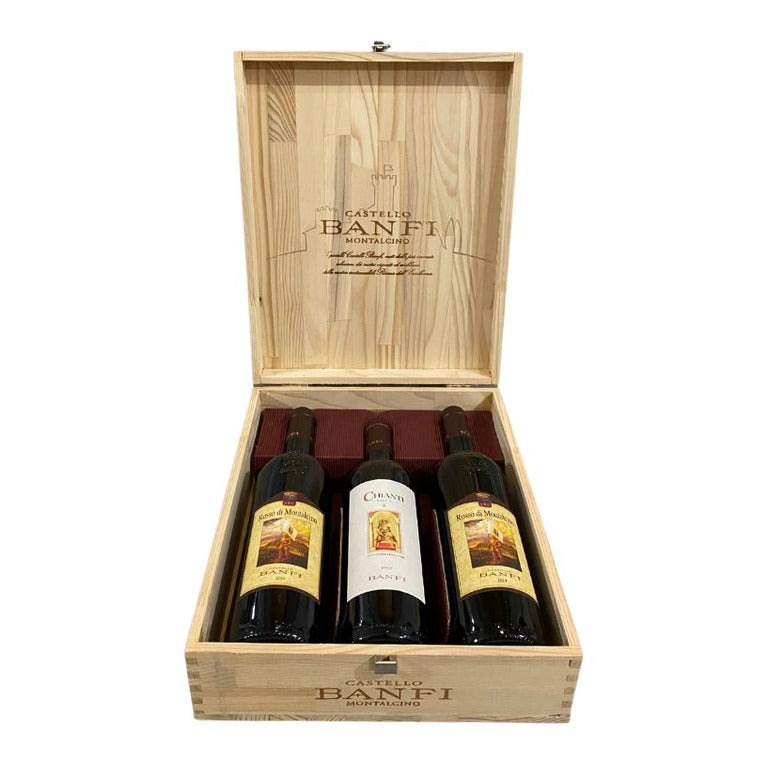CASSETTA LEGNO 3 VINO BANFI (1 pz)